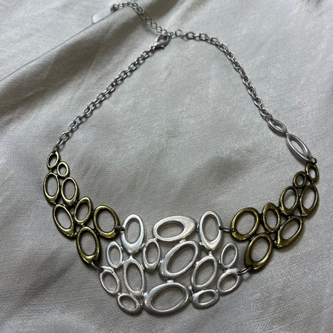Statement Abstract Necklace | Mixed Metals