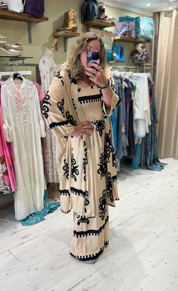 Perrie Long Kimono | Beige