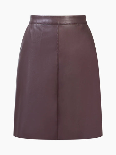 Ania Faux Leather Mini Skirt | J3VAH | Cocoa