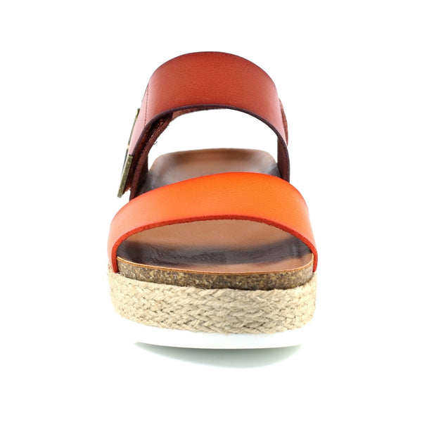 Deanna II Flatform Sandal | Orange