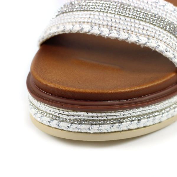 Frazer Embellished Sandal | Silver