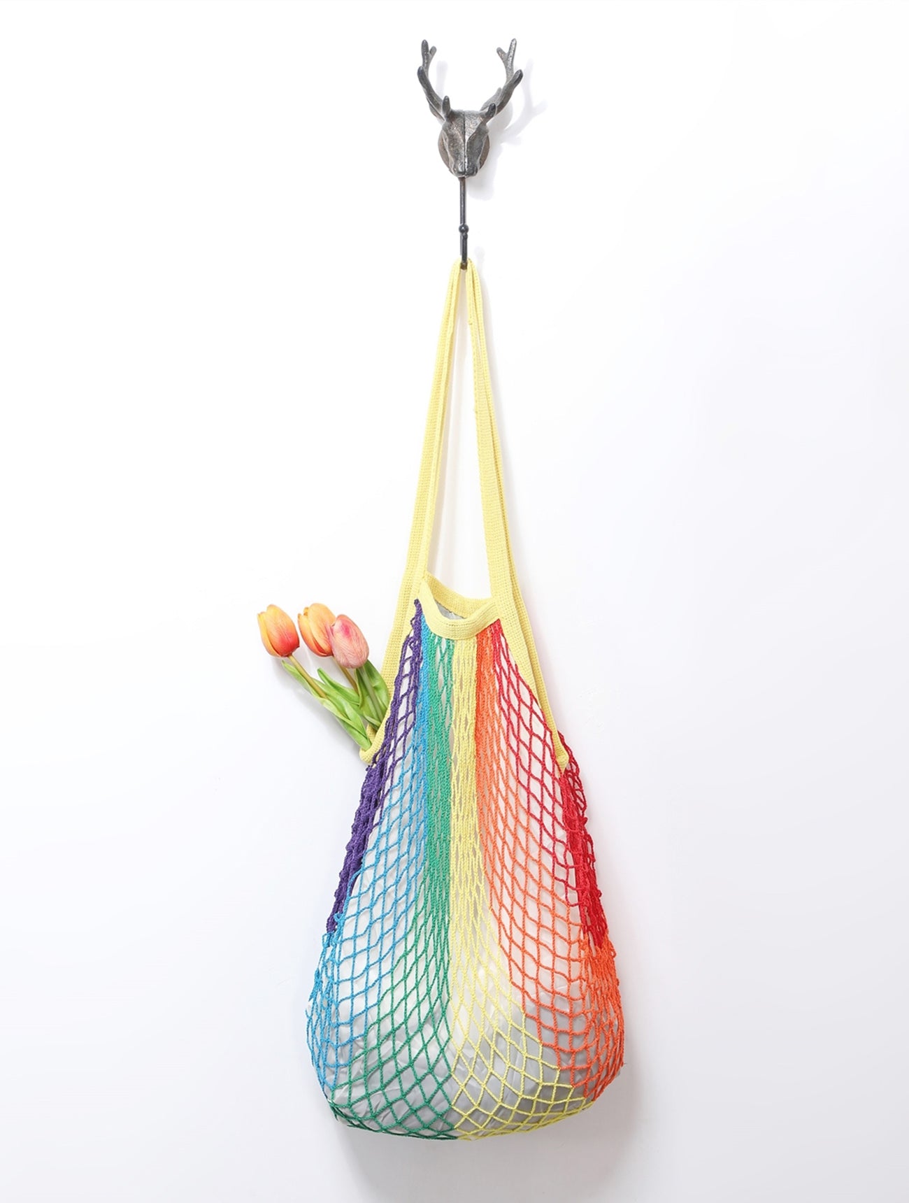 String Shopping Bag (Lined) | Rainbow