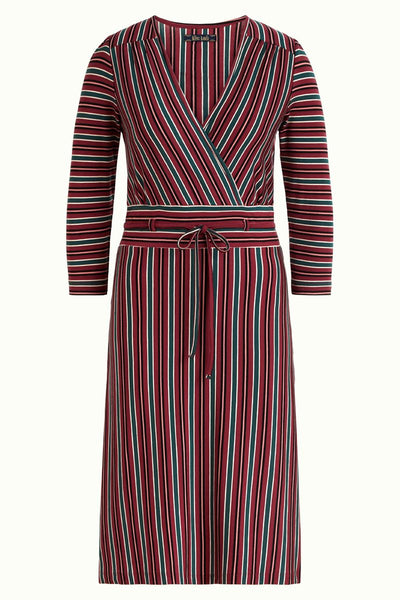Cecil Dress Nippon Stripe | Beet Red