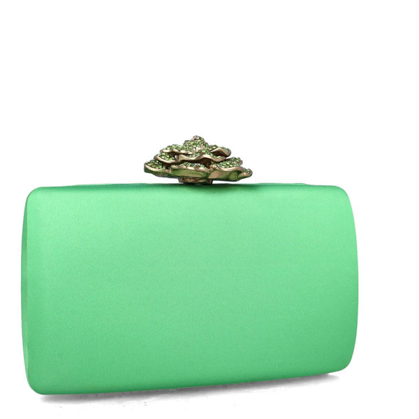 Crater Evening Clutch Bag | Lime