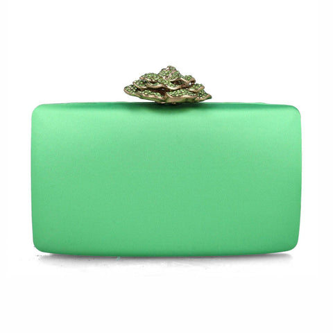 Crater Evening Clutch Bag | Lime