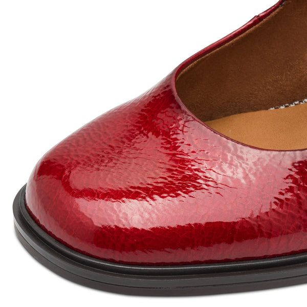 Tamaris | Heeled Patent Dolly Shoe | 22459 | Red