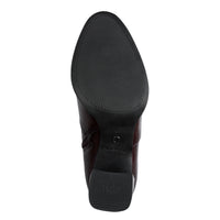 Tamaris | Patent Heeled Ankle Boot | 25357 | Merlot