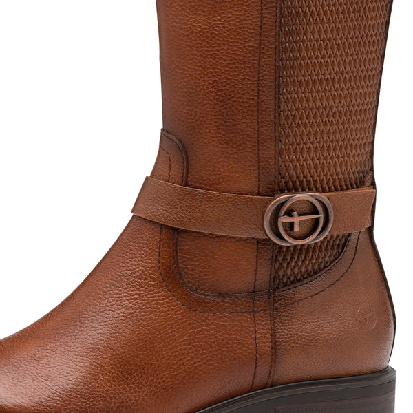 Tamaris | Long Stretch Boot | 25618 | Cognac