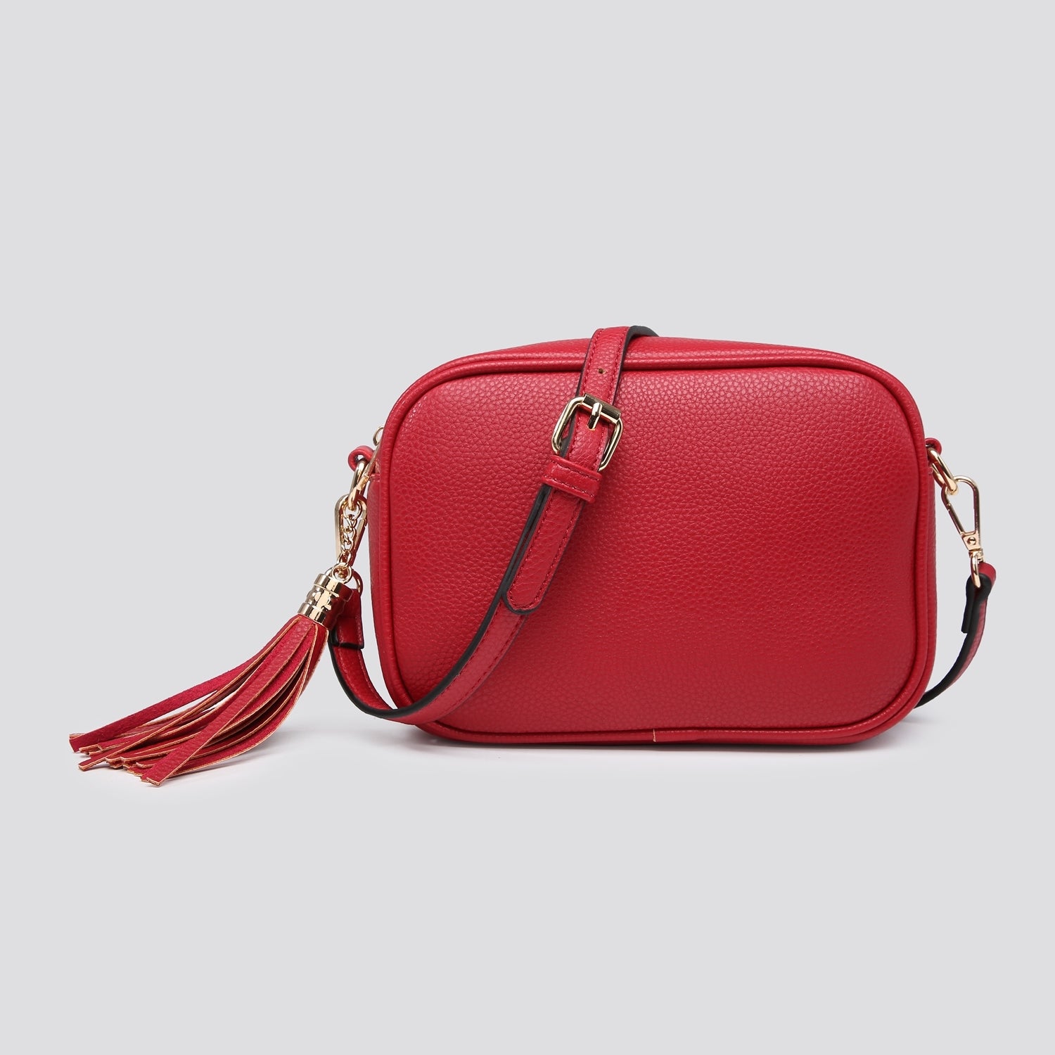 Cross Body Lozenge Bag | Dark Red