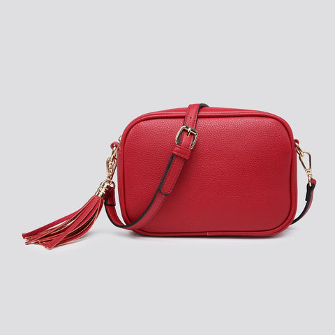 Cross Body Lozenge Bag | Dark Red