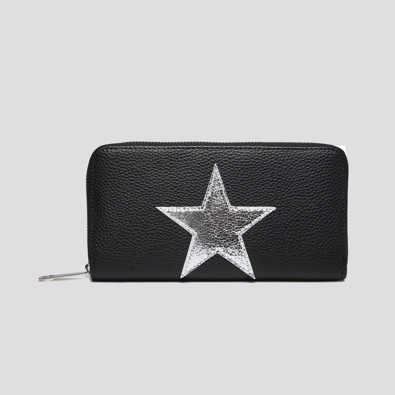 Star Zip Purse | Black