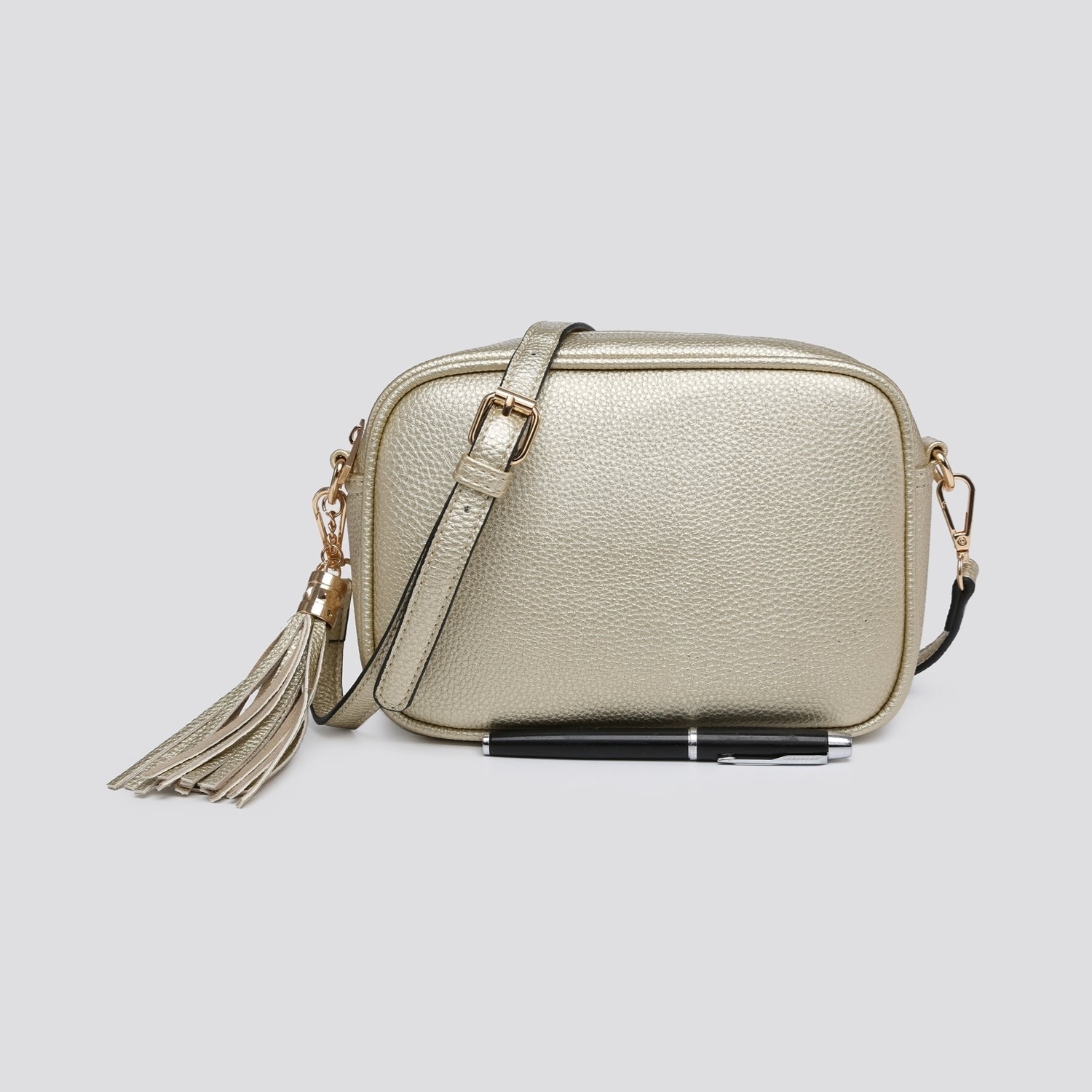 Cross Body Lozenge Bag | Gold