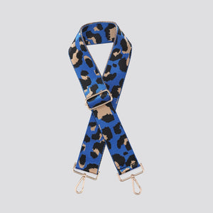 Leopard Bag Strap | Electric Blue