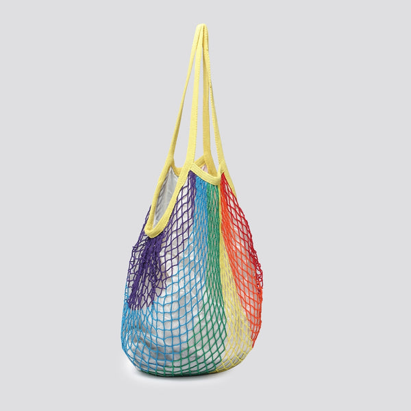 String Shopping Bag (Lined) | Rainbow
