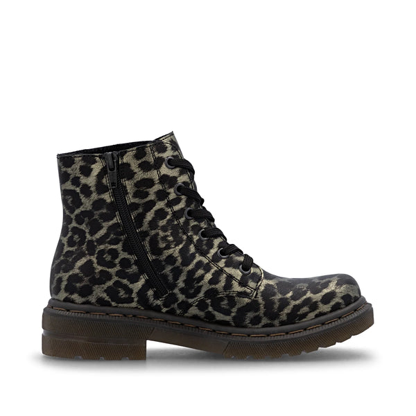 Rieker | 78240-90 | Leopard Chunky Ankle Boot