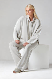 Olivia Trousers | Pebble/Wild Oat
