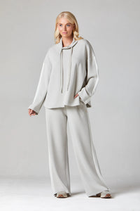 Olivia Trousers | Pebble/Wild Oat