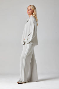 Olivia Trousers | Pebble/Wild Oat
