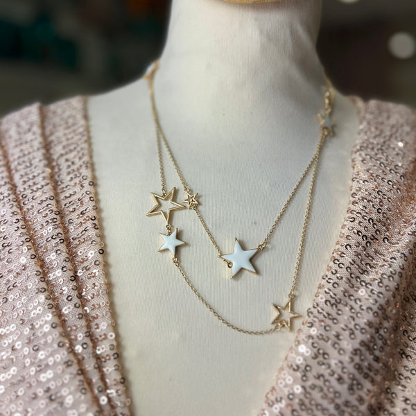 Statement Layering Star Necklace | Gold