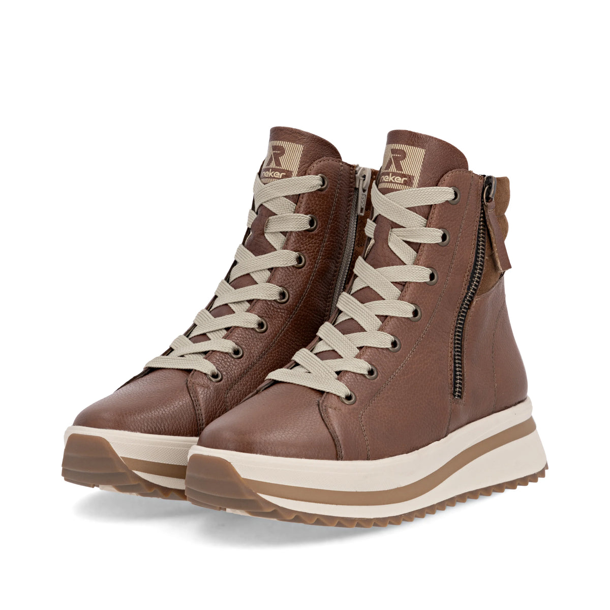 Rieker | W3870-24 | Leather Ankle Boot | Brown