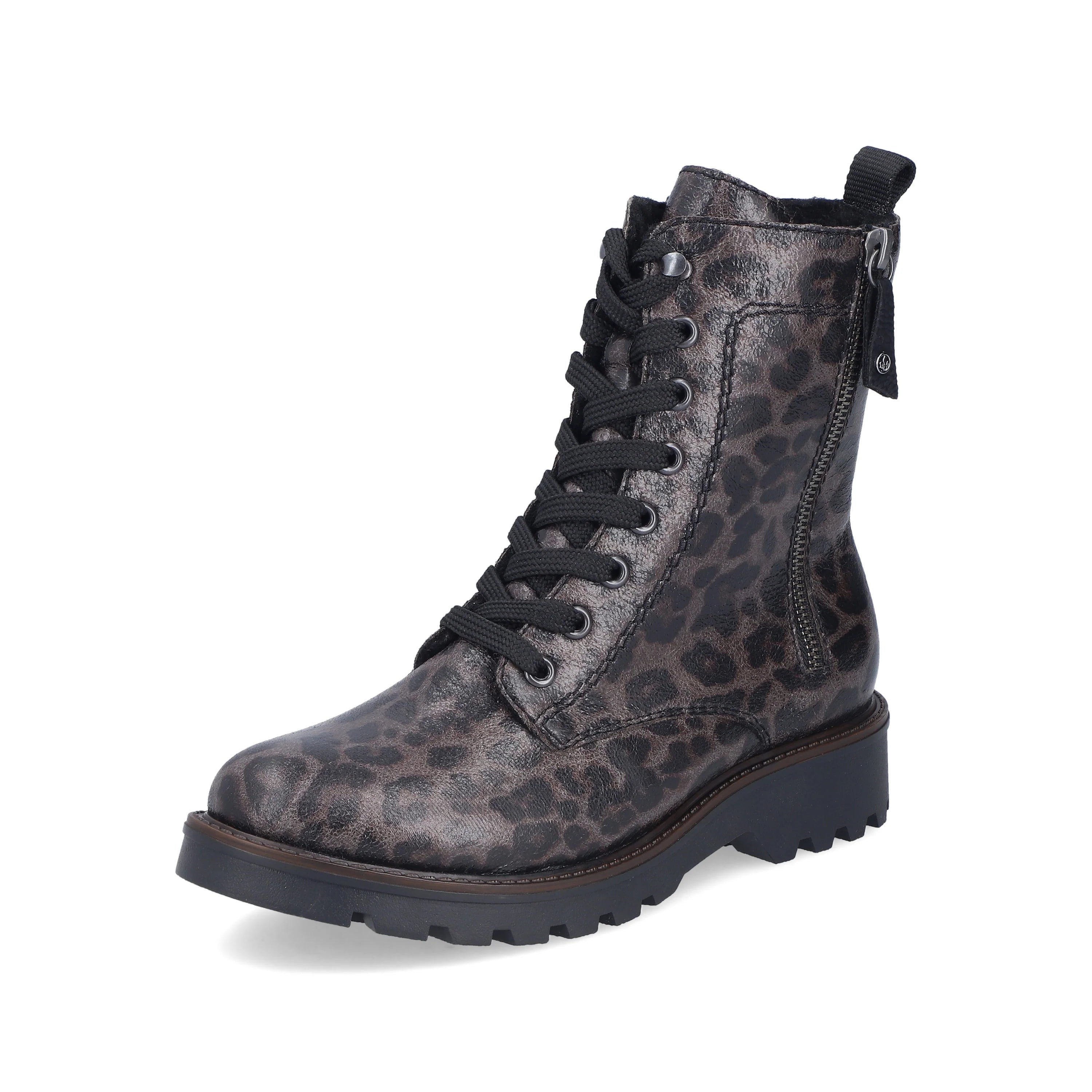 Rieker | 73210-42 | Leopard Ankle Boot | Grey Multi
