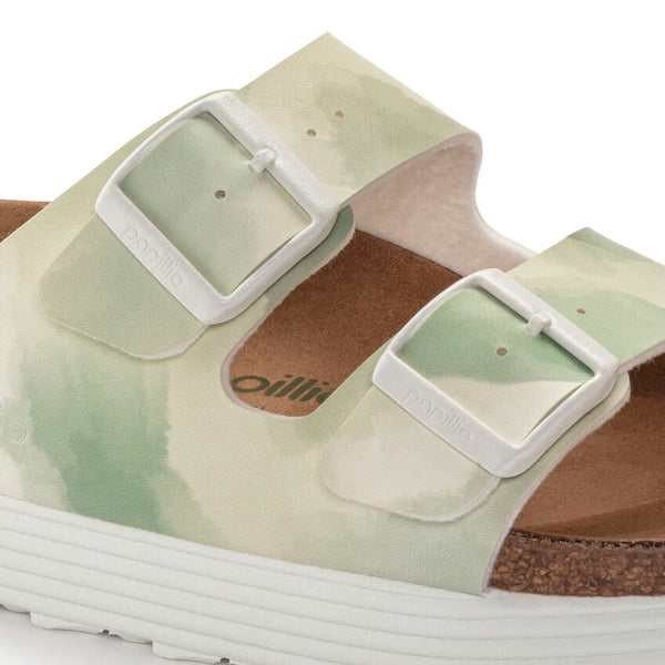 Papillio | Arizona Platform Vegan Sandal | Watercolor Khaki