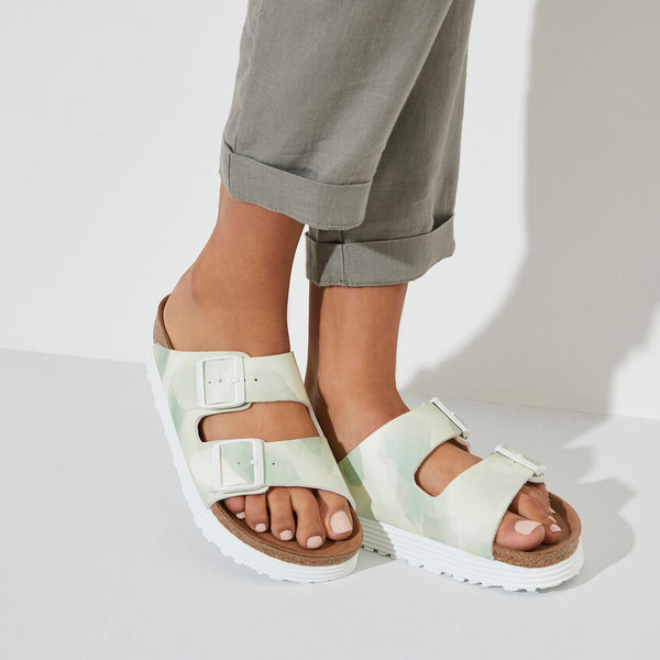 Papillio | Arizona Platform Vegan Sandal | Watercolor Khaki