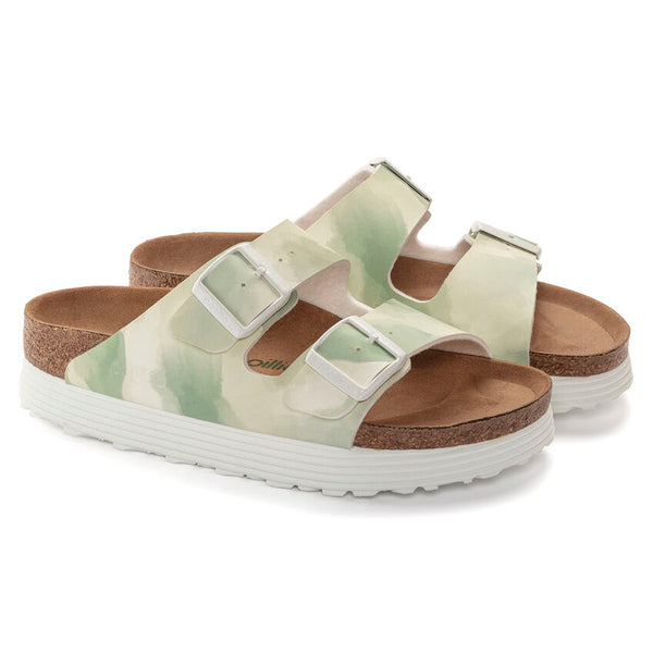 Papillio | Arizona Platform Vegan Sandal | Watercolor Khaki