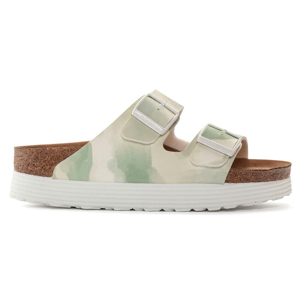 Papillio | Arizona Platform Vegan Sandal | Watercolor Khaki