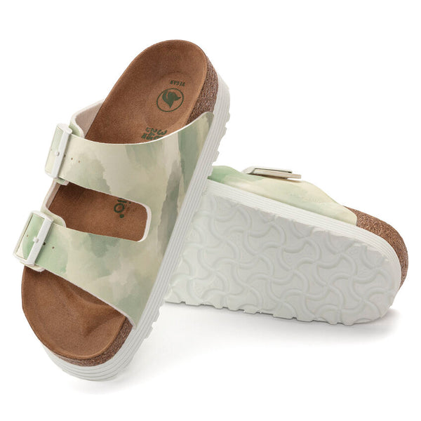 Papillio | Arizona Platform Vegan Sandal | Watercolor Khaki