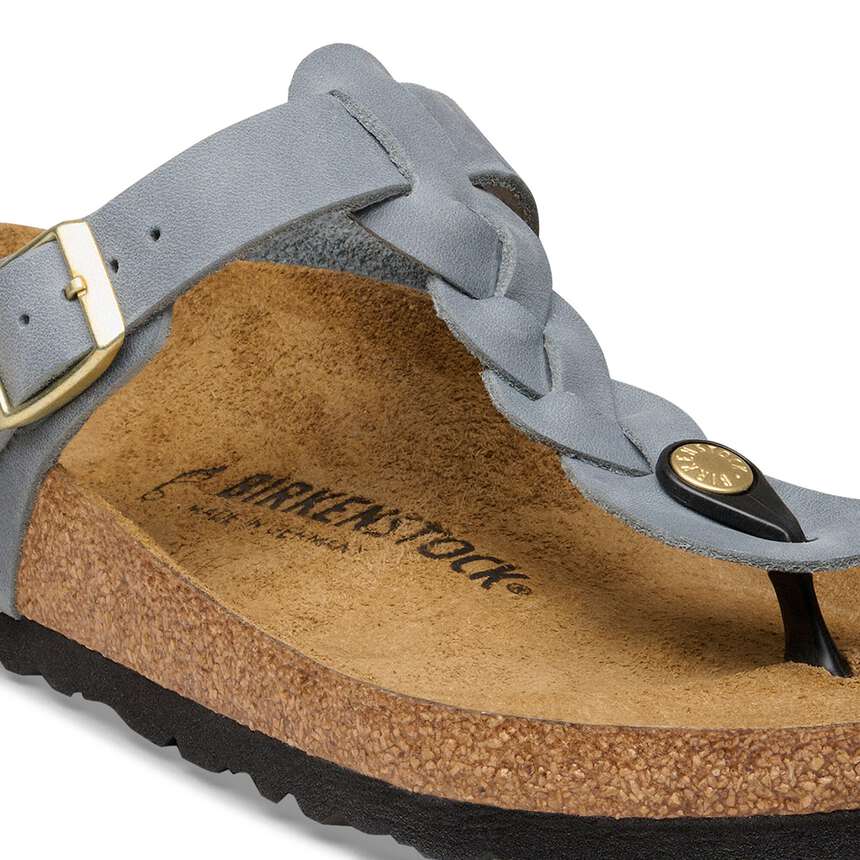 Birkenstock|Gizeh Braided
Oiled Leather|Basalt grey