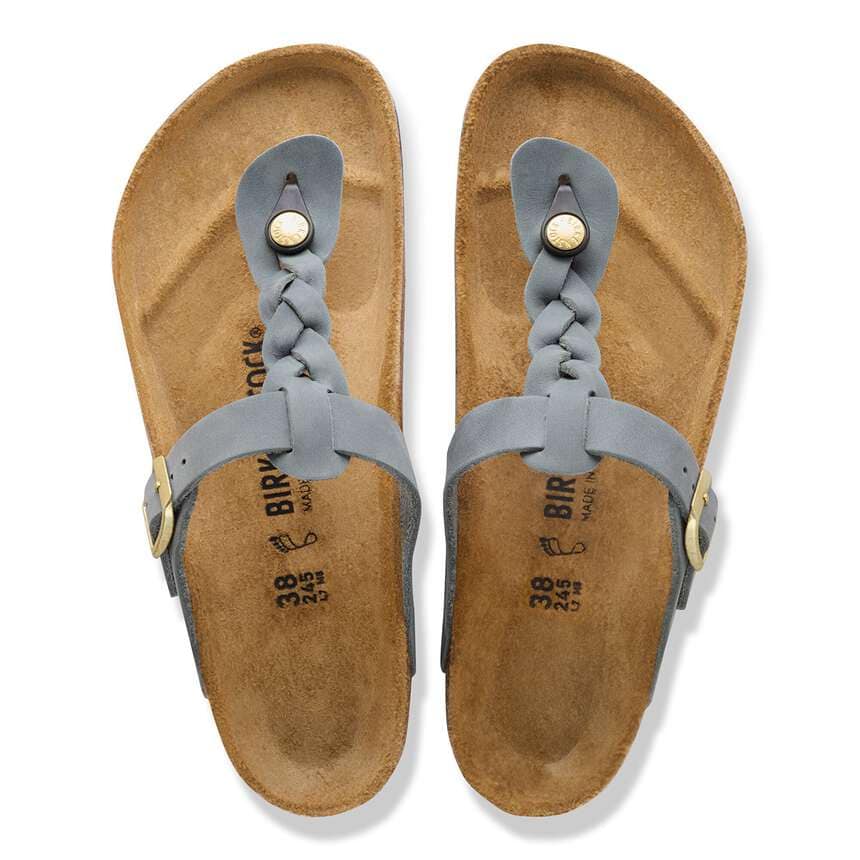Birkenstock|Gizeh Braided
Oiled Leather|Basalt grey