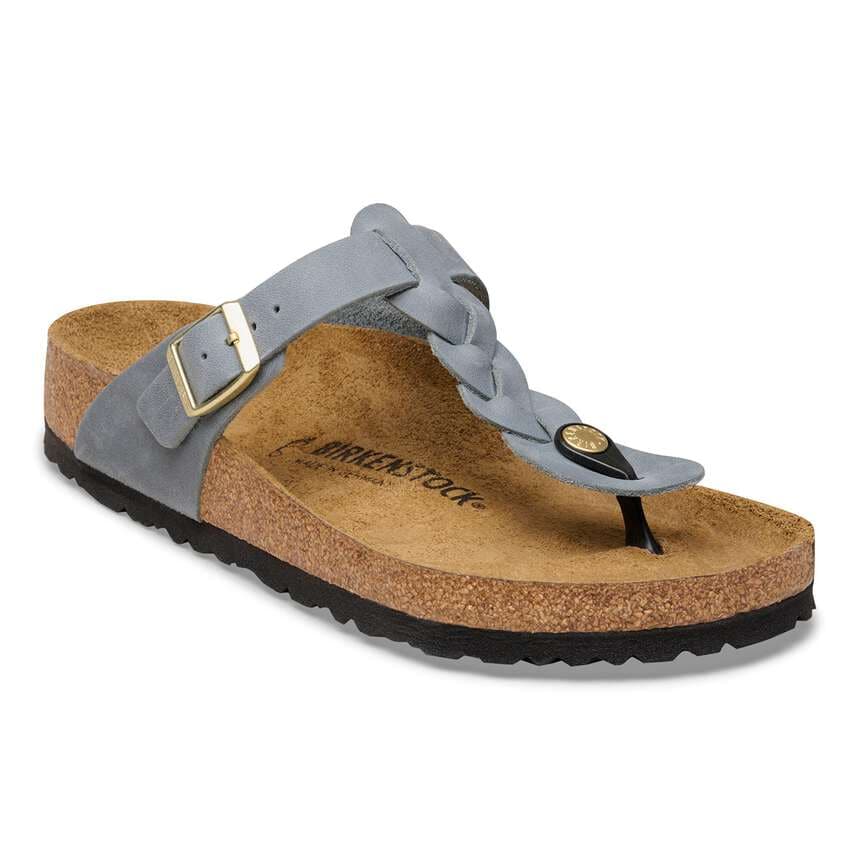 Birkenstock|Gizeh Braided
Oiled Leather|Basalt grey