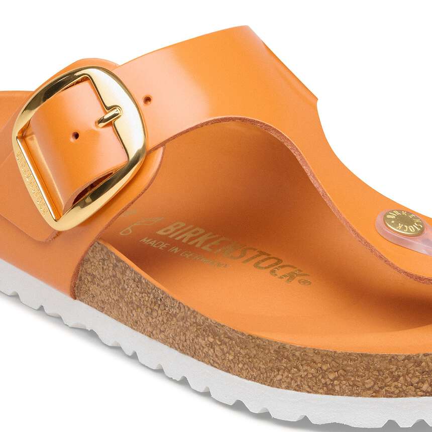 Birkenstock|Gizeh Big Buckle
Natural Leather Patent|High-shine kirkuma
