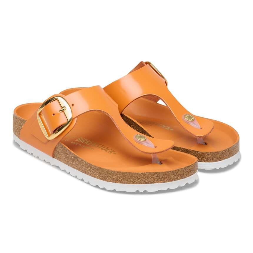 Birkenstock|Gizeh Big Buckle
Natural Leather Patent|High-shine kirkuma