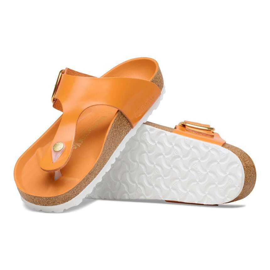 Birkenstock|Gizeh Big Buckle
Natural Leather Patent|High-shine kirkuma