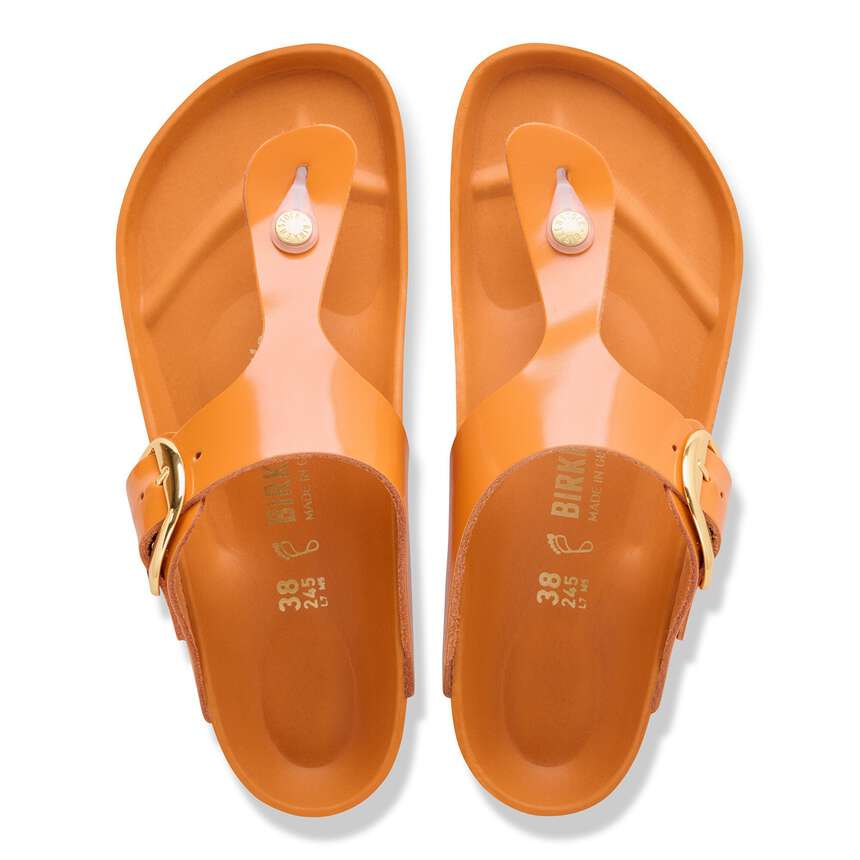 Birkenstock|Gizeh Big Buckle
Natural Leather Patent|High-shine kirkuma