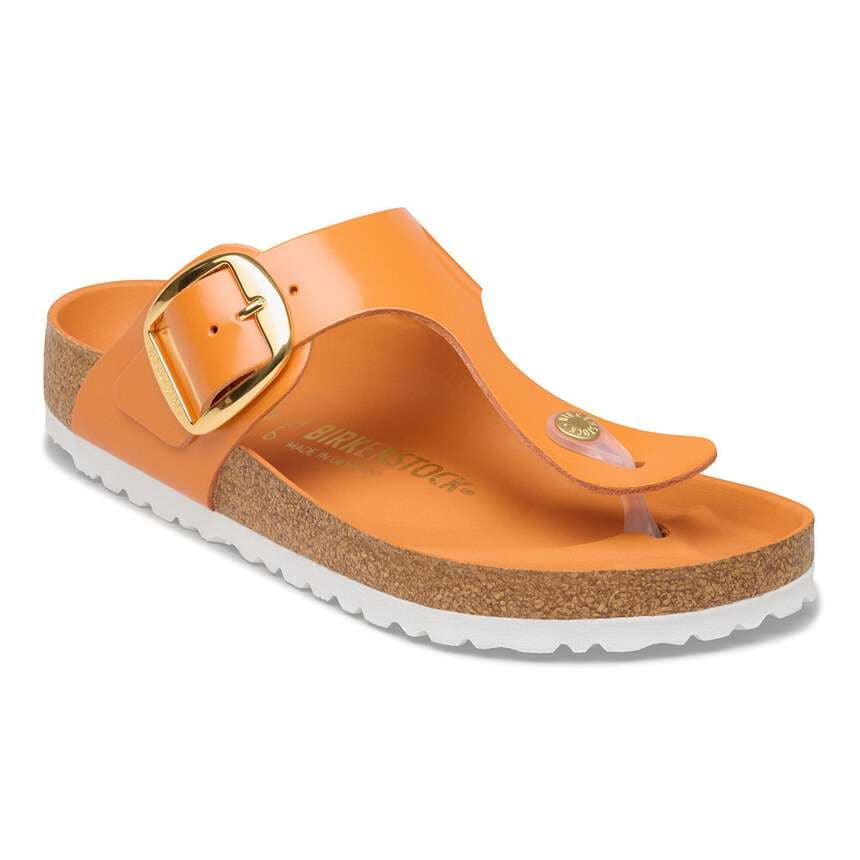 Birkenstock|Gizeh Big Buckle
Natural Leather Patent|High-shine kirkuma