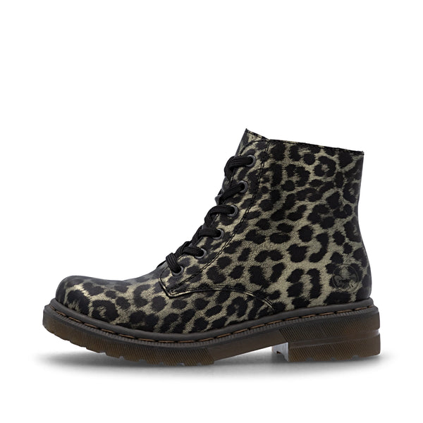 Rieker | 78240-90 | Leopard Chunky Ankle Boot