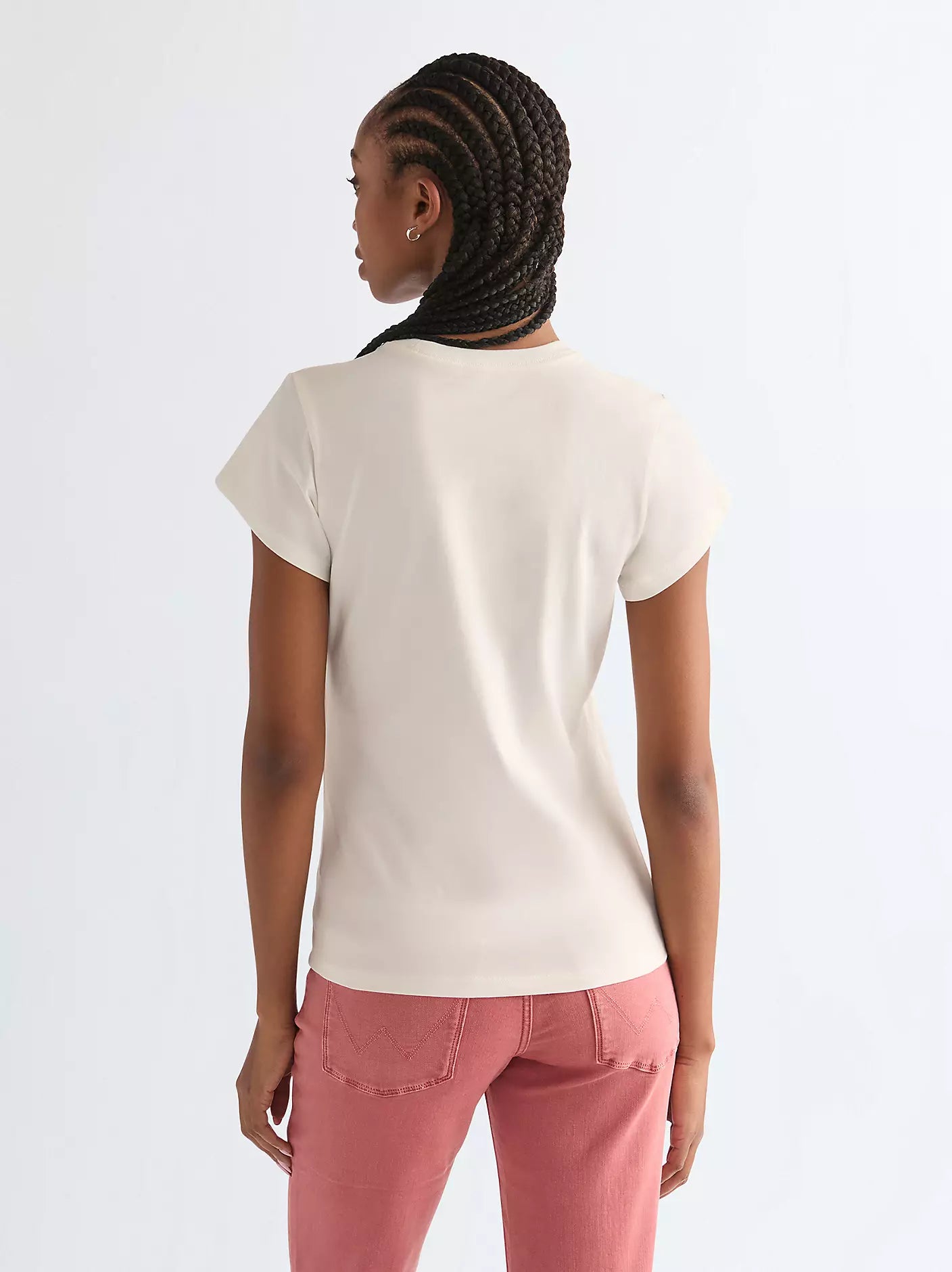 Slim Shrunken Band Tee | Worn White