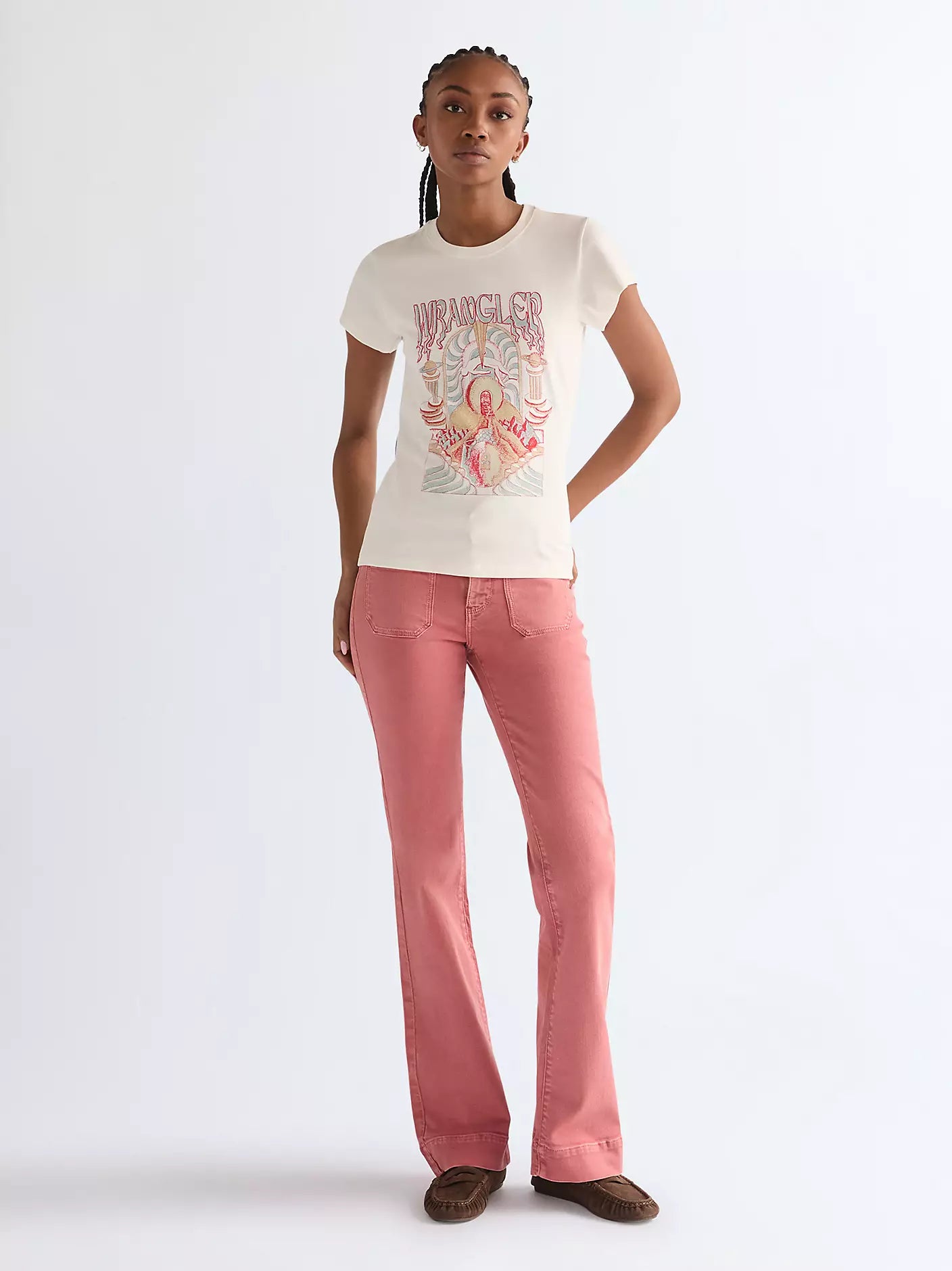 Slim Shrunken Band Tee | Worn White