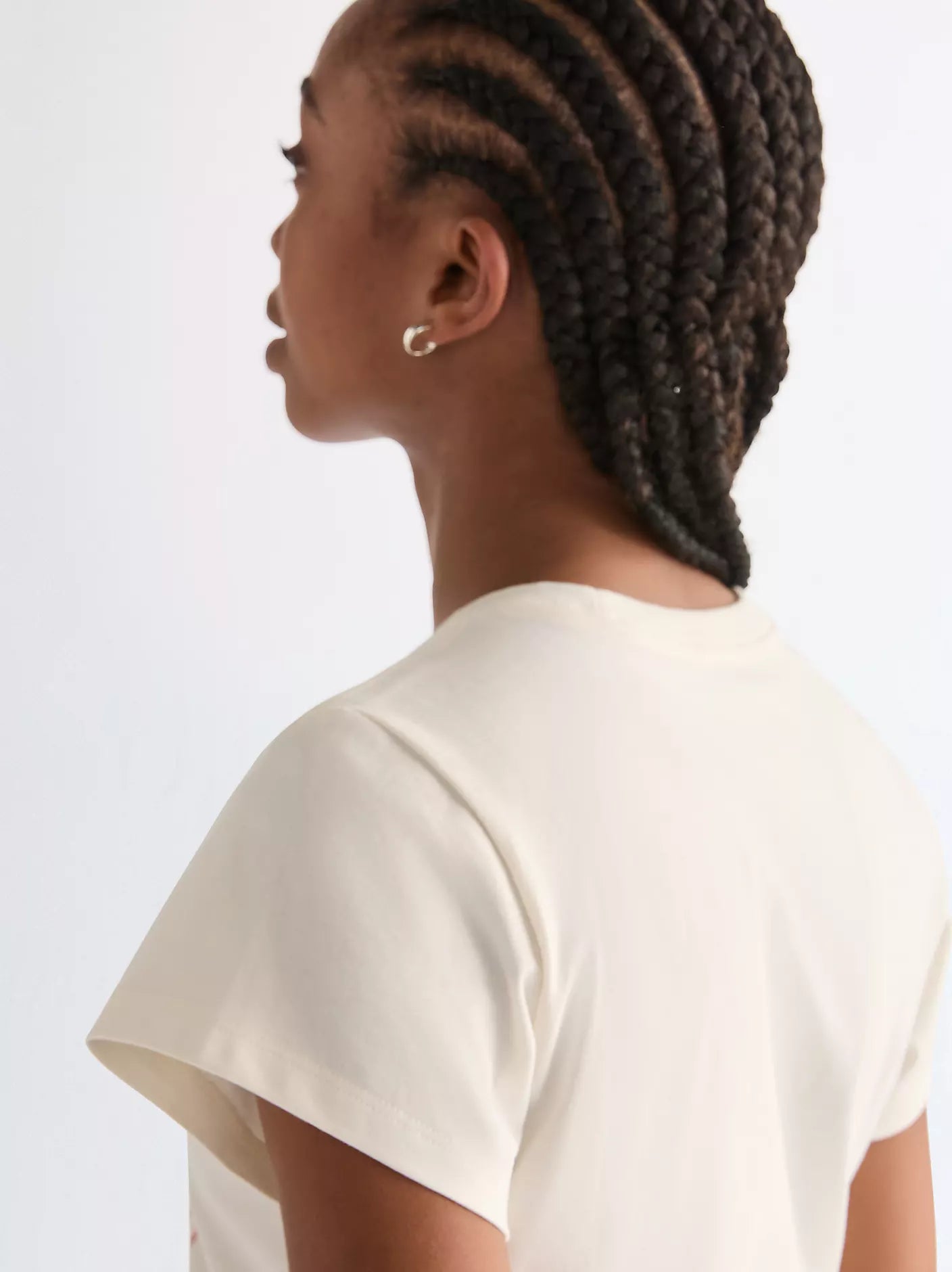 Slim Shrunken Band Tee | Worn White