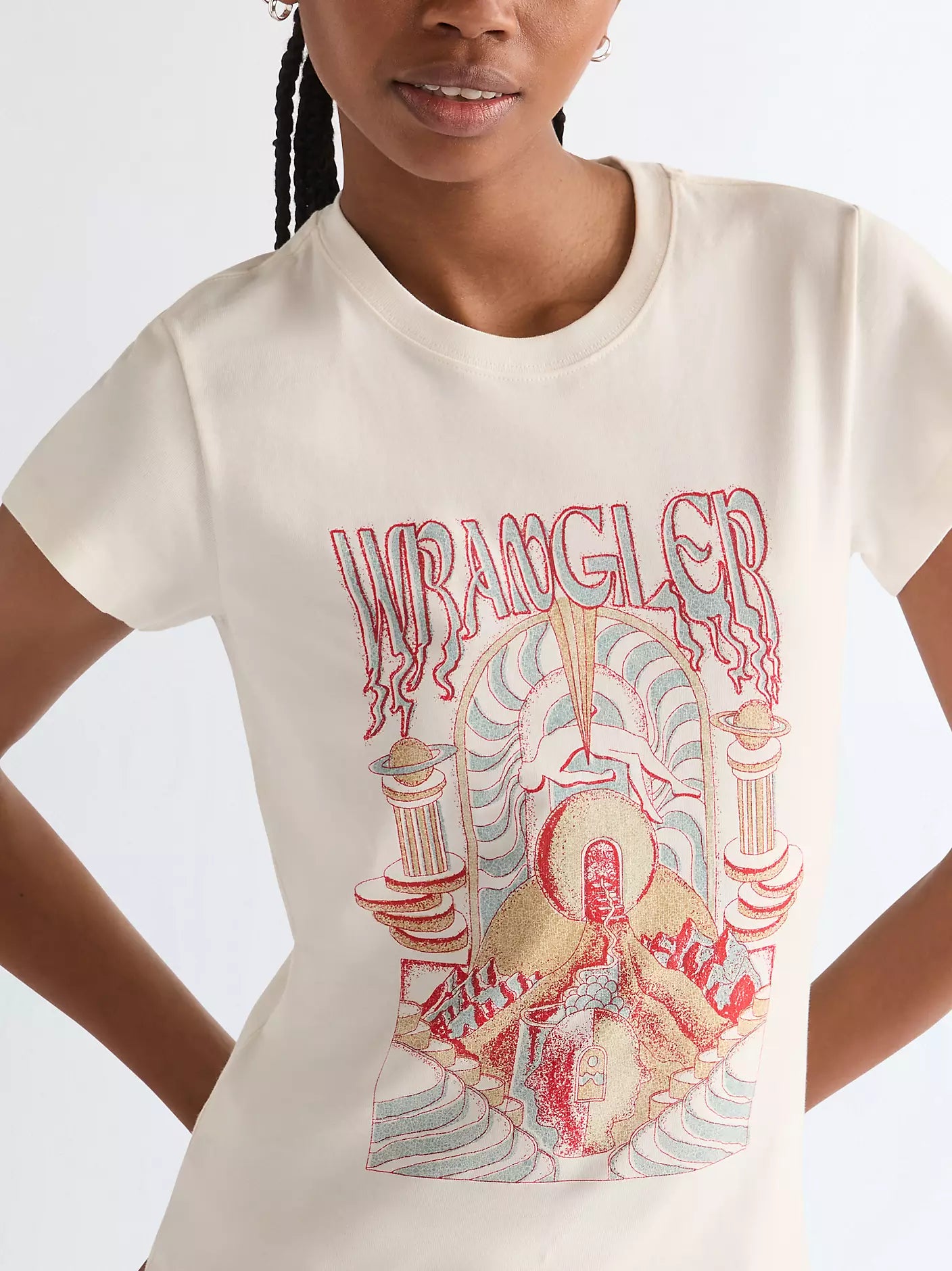 Slim Shrunken Band Tee | Worn White