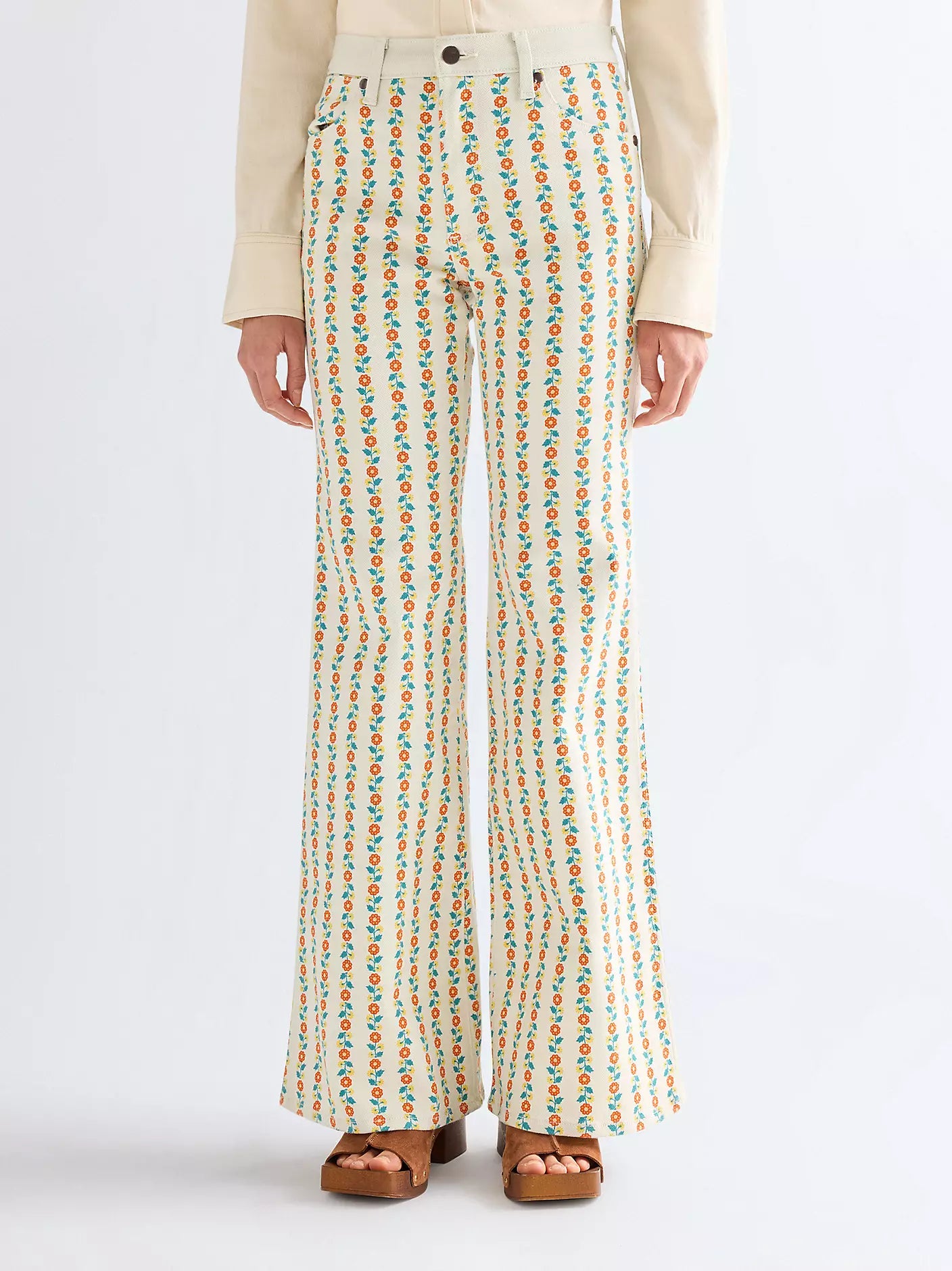 Wrangler 70s Flare Jean | Folksy Floral