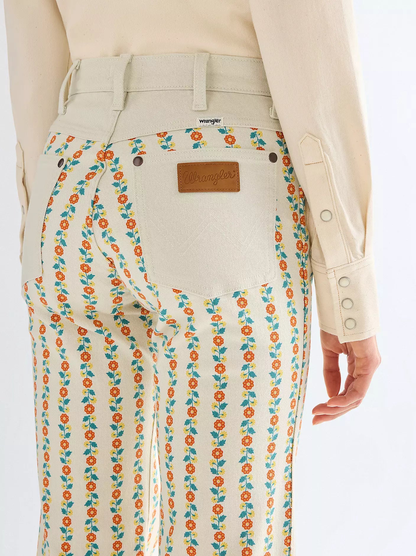 Wrangler 70s Flare Jean | Folksy Floral
