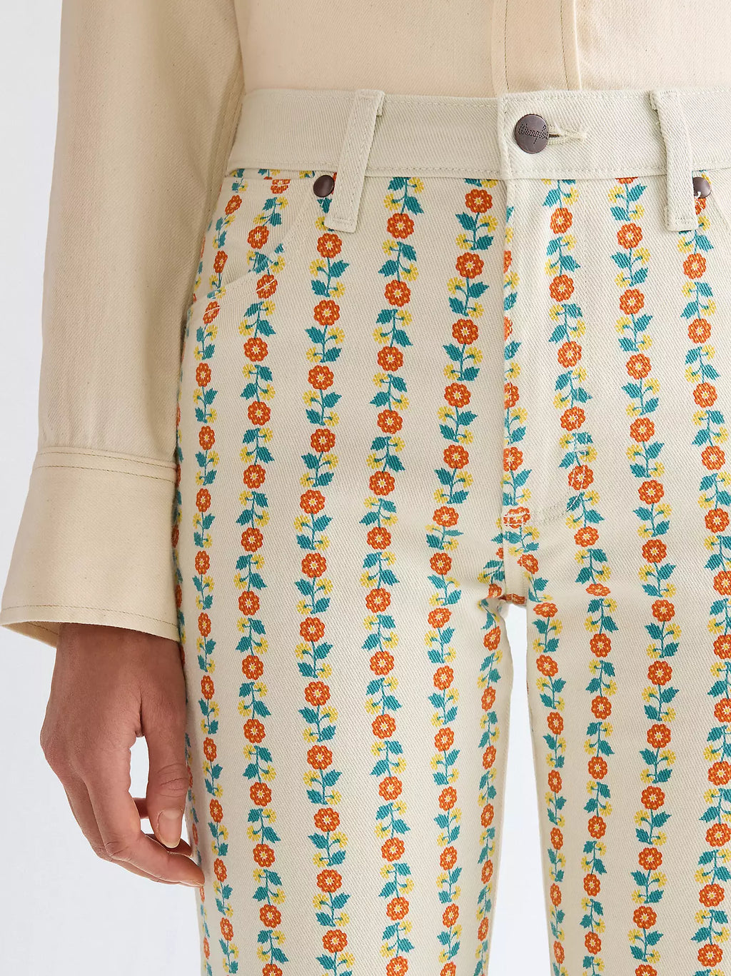 Wrangler 70s Flare Jean | Folksy Floral