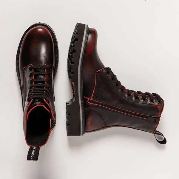 ART | 1167 Marina Lace Up Boot | Asport Scarlet
