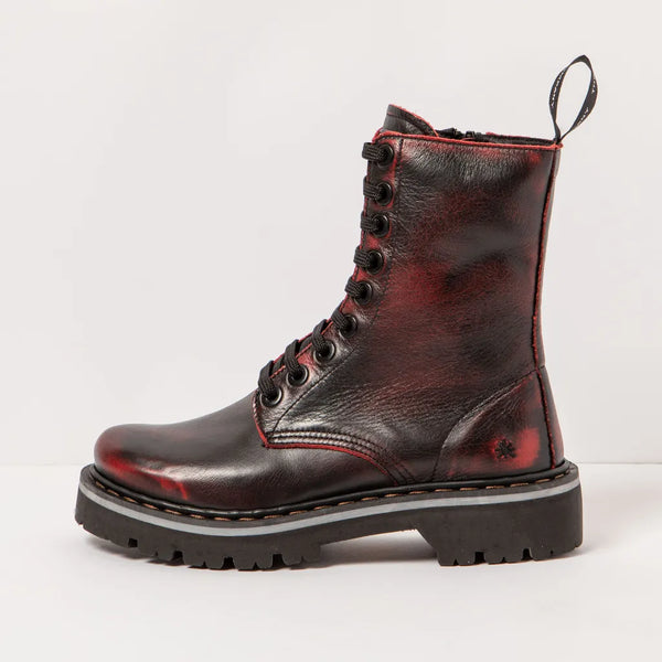 ART | 1167 Marina Lace Up Boot | Asport Scarlet