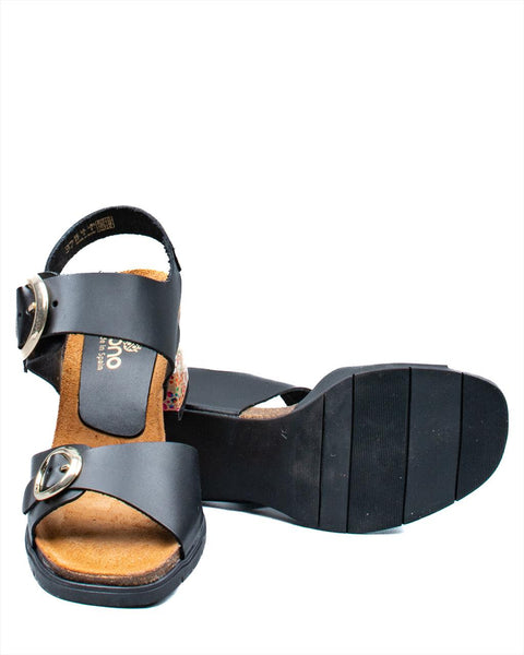 Zahara-011 Block Heel Sandal | Black