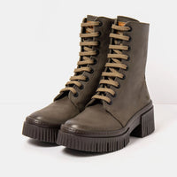 ART | York 1374 Chunky Lace Up Boot | Roma Khaki